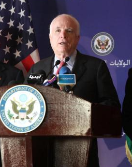 Libya Champion McCain in Tripoli