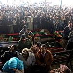 Mass funeral held for 157 people whose bodies were found in Bin Jawid