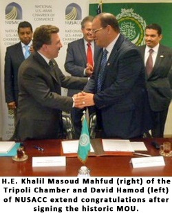 Tripoli links with US-Arab Chamber