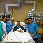 Abdul Jalil recuperating after hernia operation