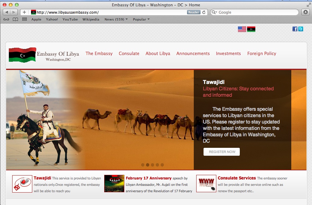 Libya’s Washington embassy loses ‘cybersquatting’ website battle