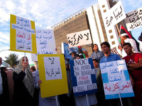 Protesters demand return of NOC to Benghazi