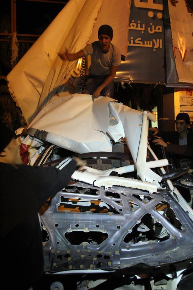 Police car bombed in Benghazi; one officer reported killed