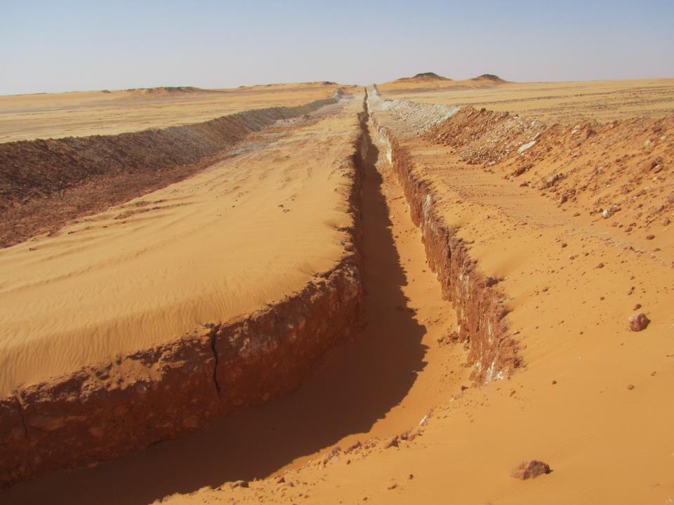 Kufra smuggling barrier almost completed