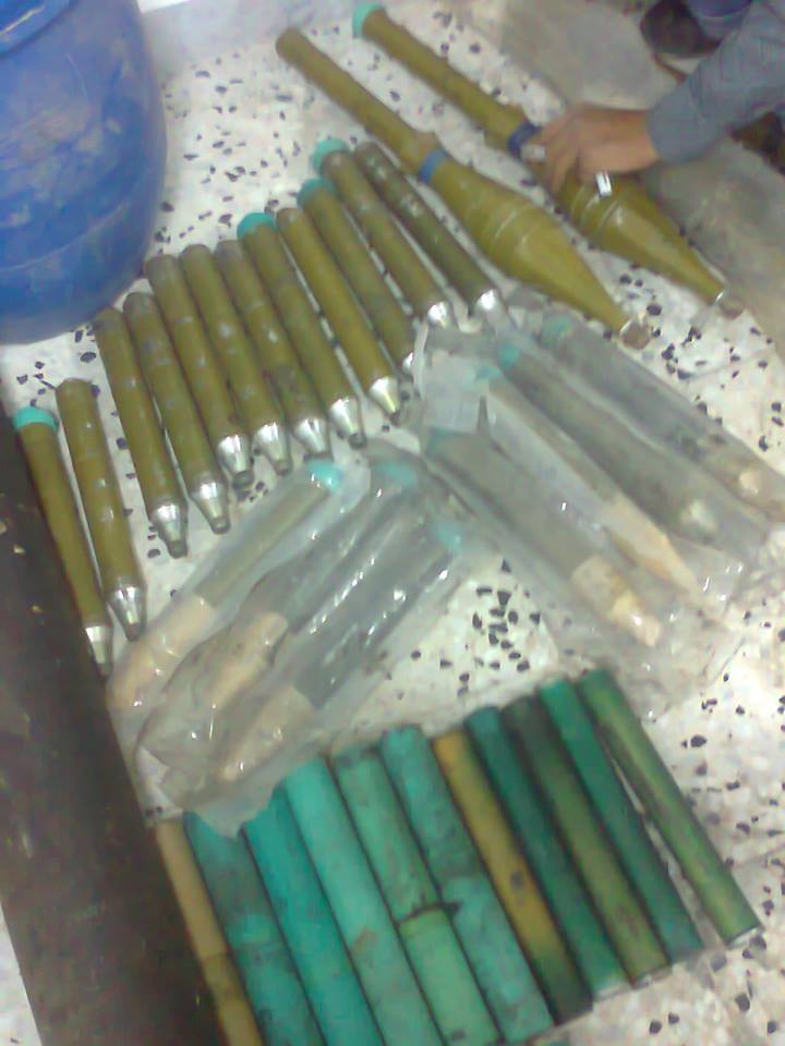 Weapons seized on Beida farm