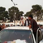 Demonstration in support of Political Isolation Law