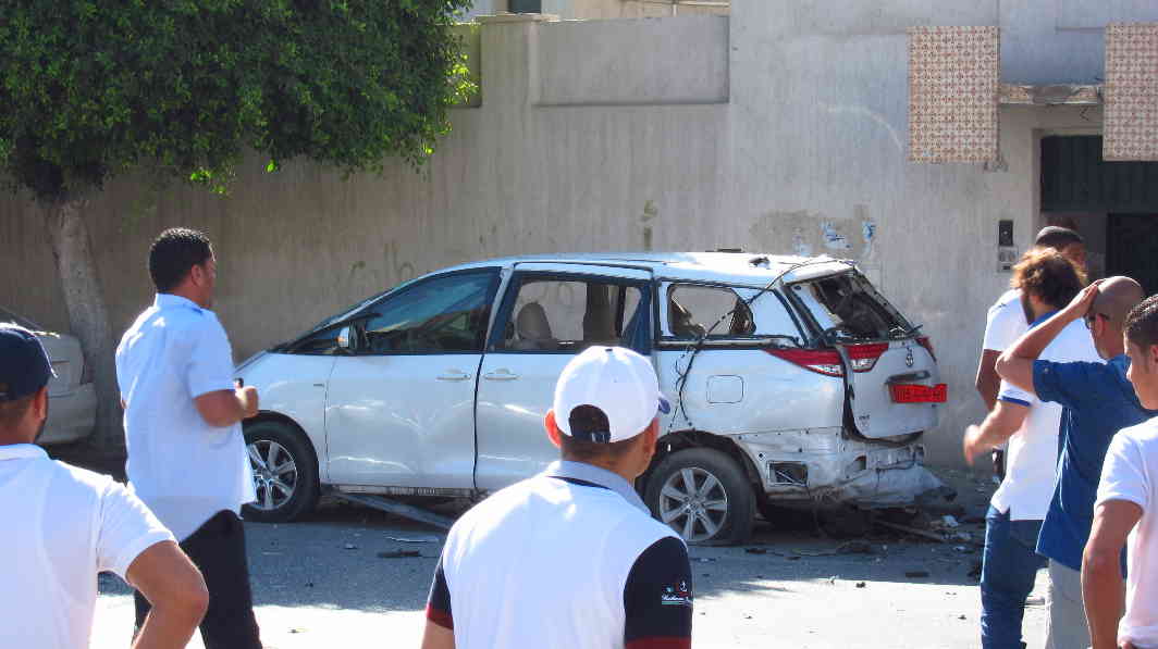 Italian embassy car bombed; no one hurt