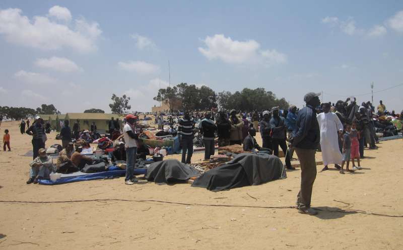 Refugees from Libya refuse to leave closed Choucha camp