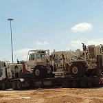 Stolen seismic acquisition trucks intercepted