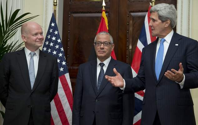 Zeidan, Kerry and Hague talk security in London