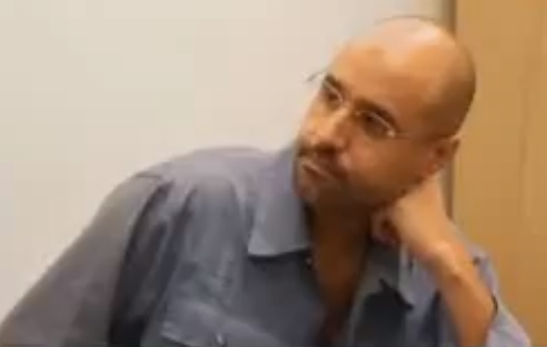 Saif Al-Islam gives one-minute TV interview