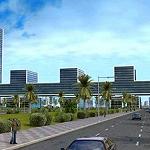 Benghazi to write "Libya" with a building?