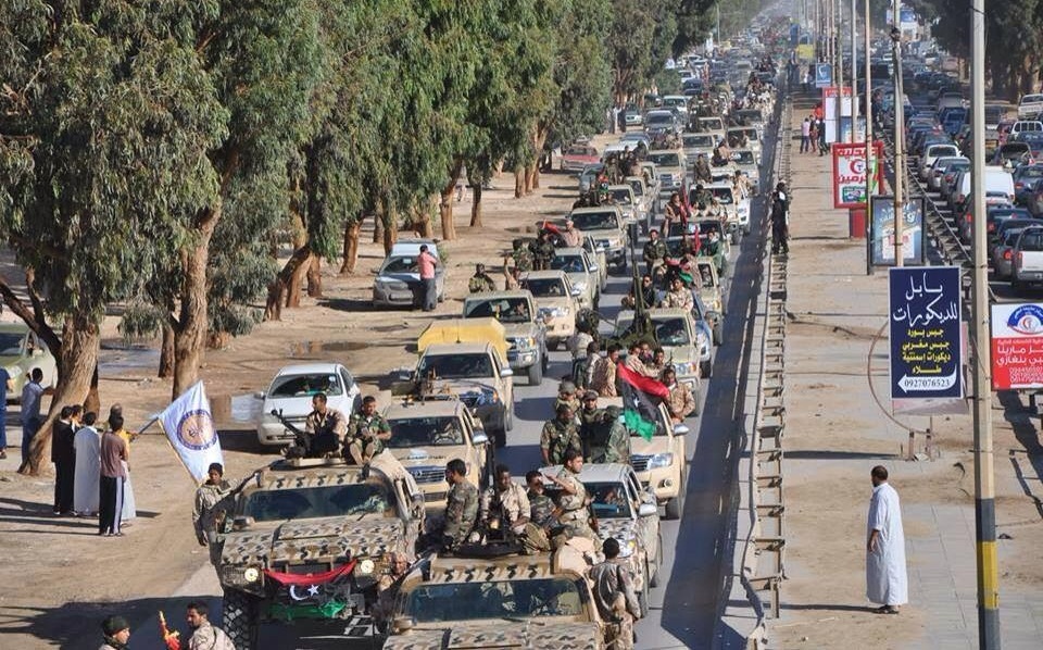 Army show of force in Benghazi
