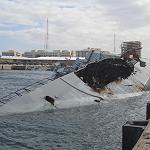 Bureaucracy hampers clearance of half-sunk Navy warships