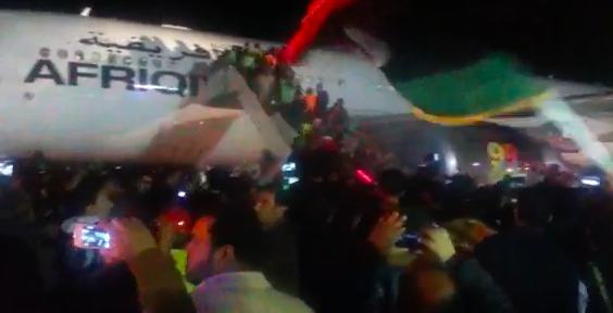 Benghazi welcome to footballers “complete chaos”
