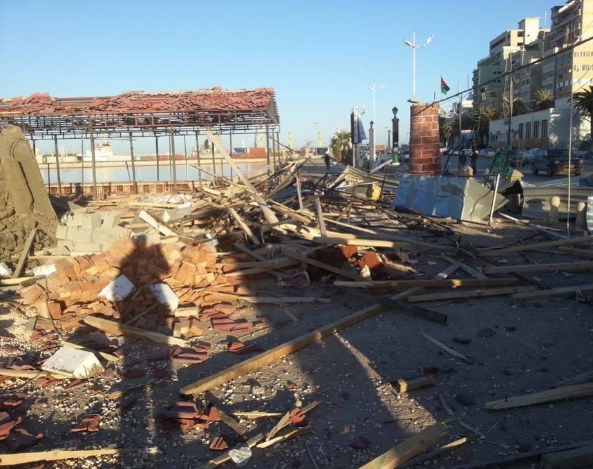 Two explosions in downtown Benghazi