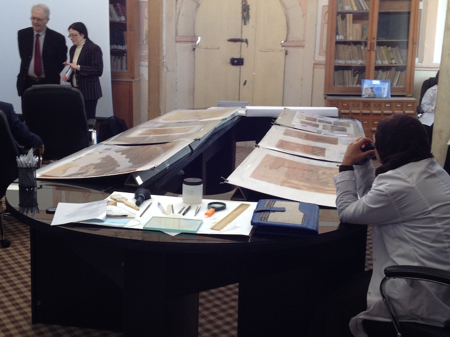 Historic documents conserved at the Red Castle