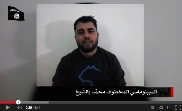 Kidnappers release video of pleading Tunisian diplomat