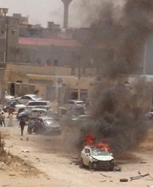 Car explodes in captal's Salahadeen district, kills driver