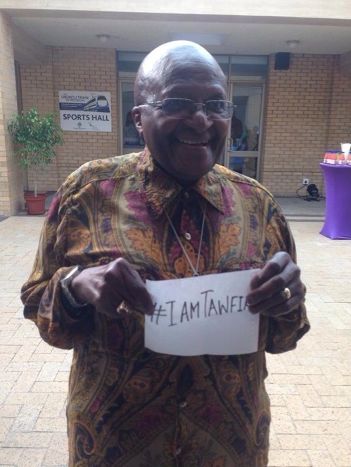 Tutu joins #Iam Tawfik campaign