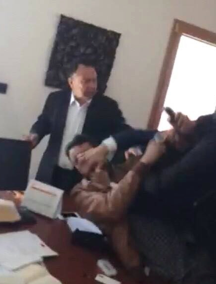 Hassi's foreign minister at Amman embassy brawl