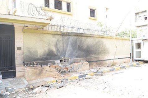 Explosion outside Spanish embassy