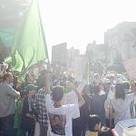 Qaddafi loyalists protest in Cairo against Tripoli death sentences