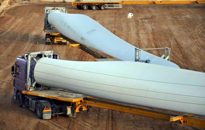 First blades arrive for Emsalata wind farm