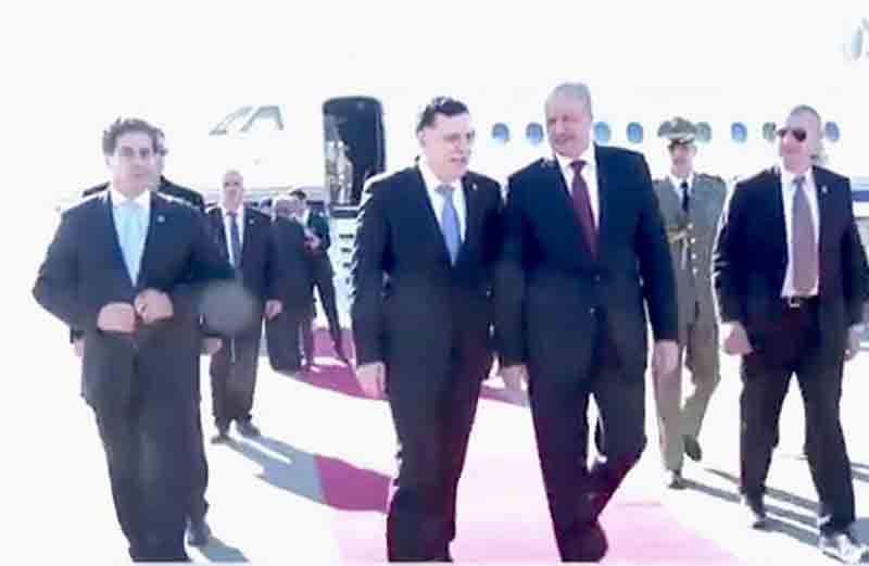Serraj gets red carpet treatment in Algiers