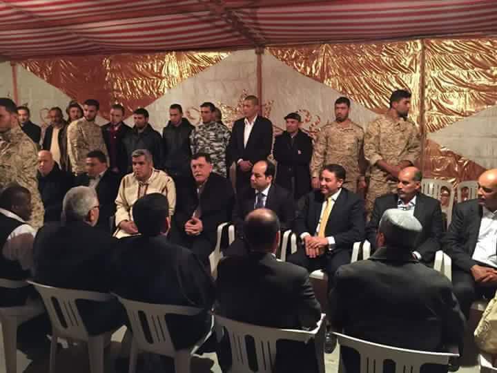 Serraj back in Tunis after eventful flying visit to Zliten