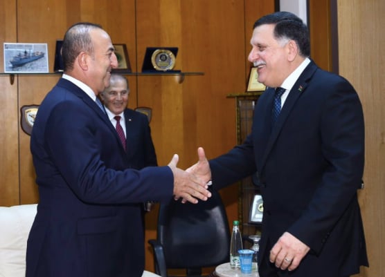Turkish foreign minister in Tripoli