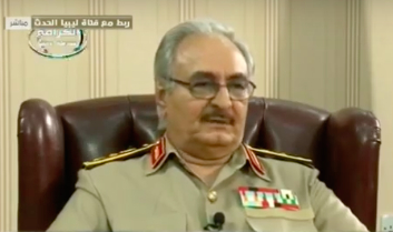Hafter throws down gauntlet to international community