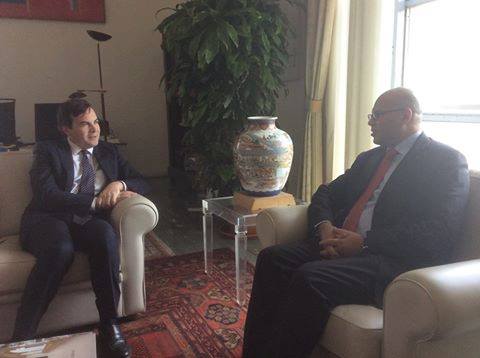 Presidency Council's Fathi Majbri in Rome talks