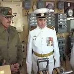 Hafter helicoptered to Russian carrier for formal visit