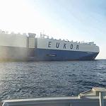 Korean car carrier freed