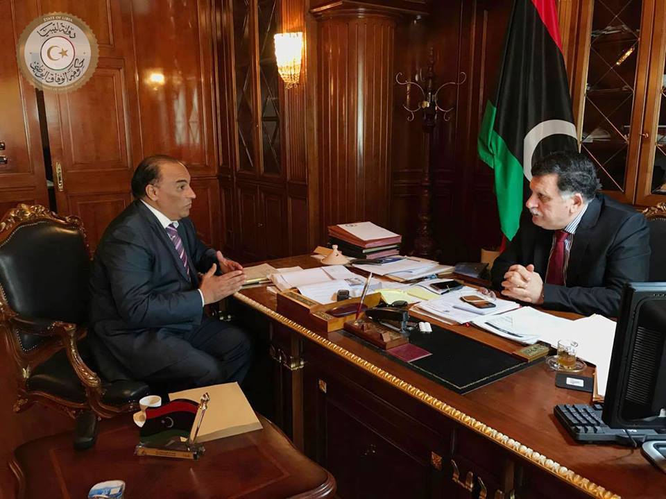 Sirte reconstruction discussed by Serraj and town’s mayor
