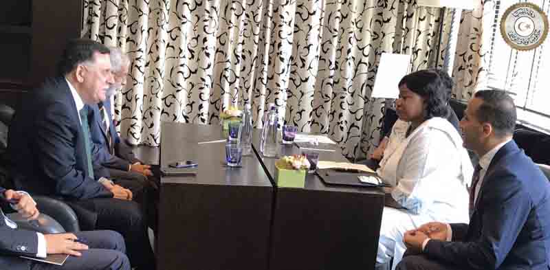 Serraj meets ICC chief prosecutor Bensouda