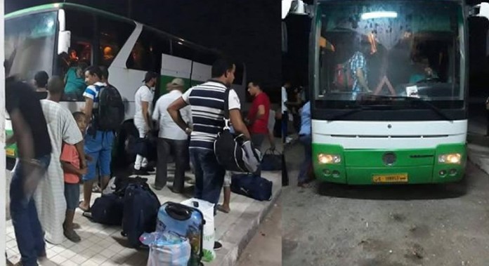 Row in Tunisia over Libyan buses