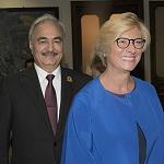 Military honours for Hafter in Rome defence ministry talks