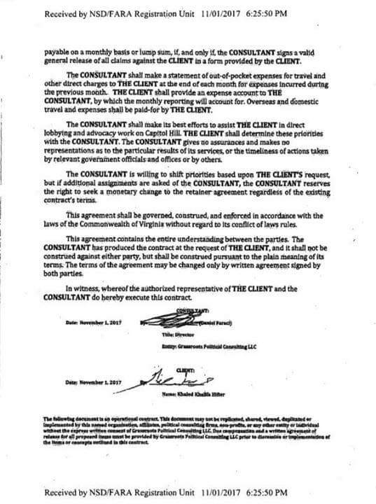 Hafter acquires Washington lobbyist