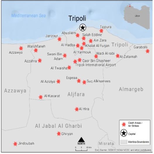 A week of status quo in Tripoli conflict dynamics but humanitarian situation continues to deteriorate
