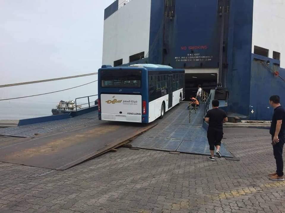 First batch of public transport buses shipped from China