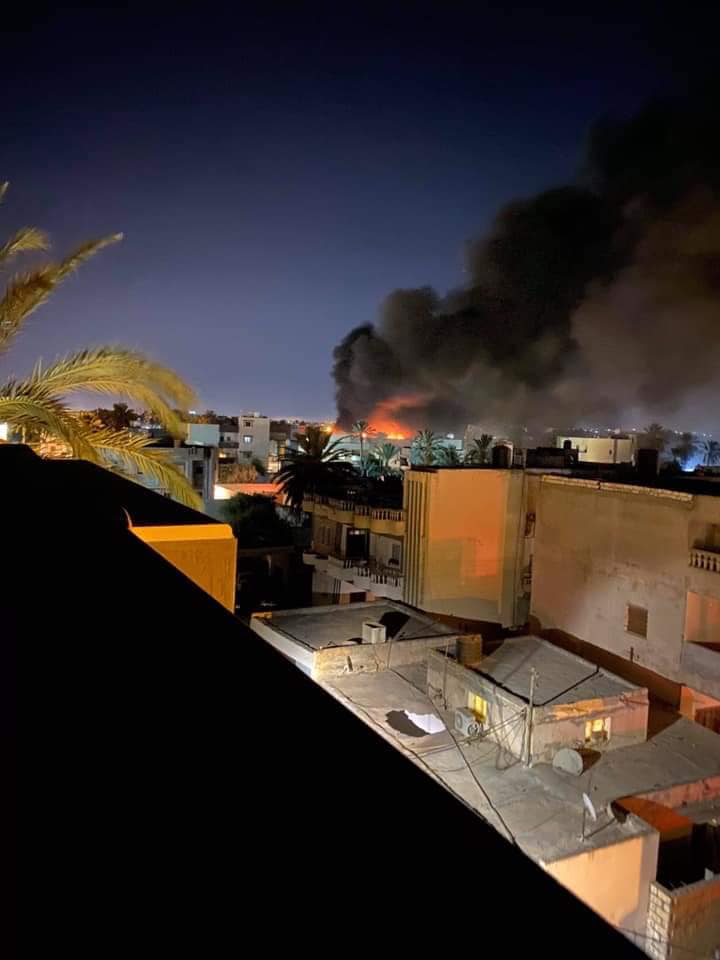 Mitiga airport on fire after yet another reported airstrike