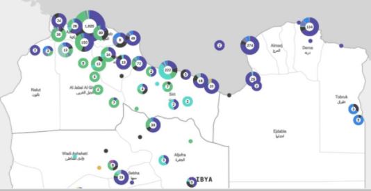 Mapping of 5,000 air and artillery strikes in Libya since 2012 published