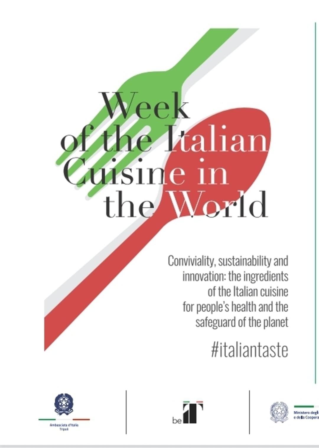 As part of World Italian Cuisine Week: the Italian embassy to hold food events from 2-3 December in Old City