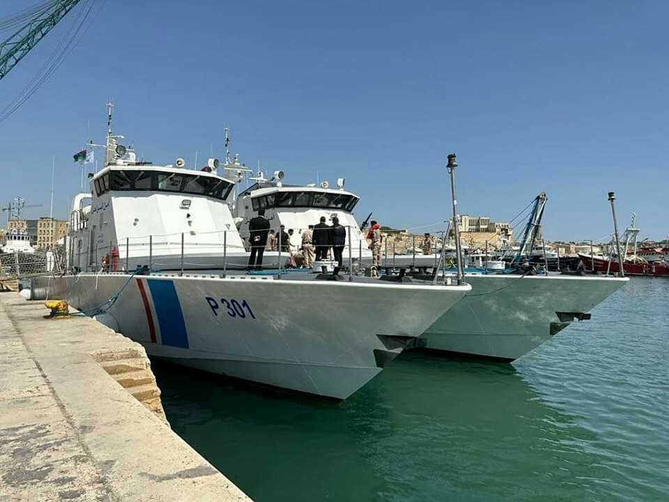 Two Libyan naval vessels arrived in Malta to participate in ‘‘Dolphin 1’’ joint exercises