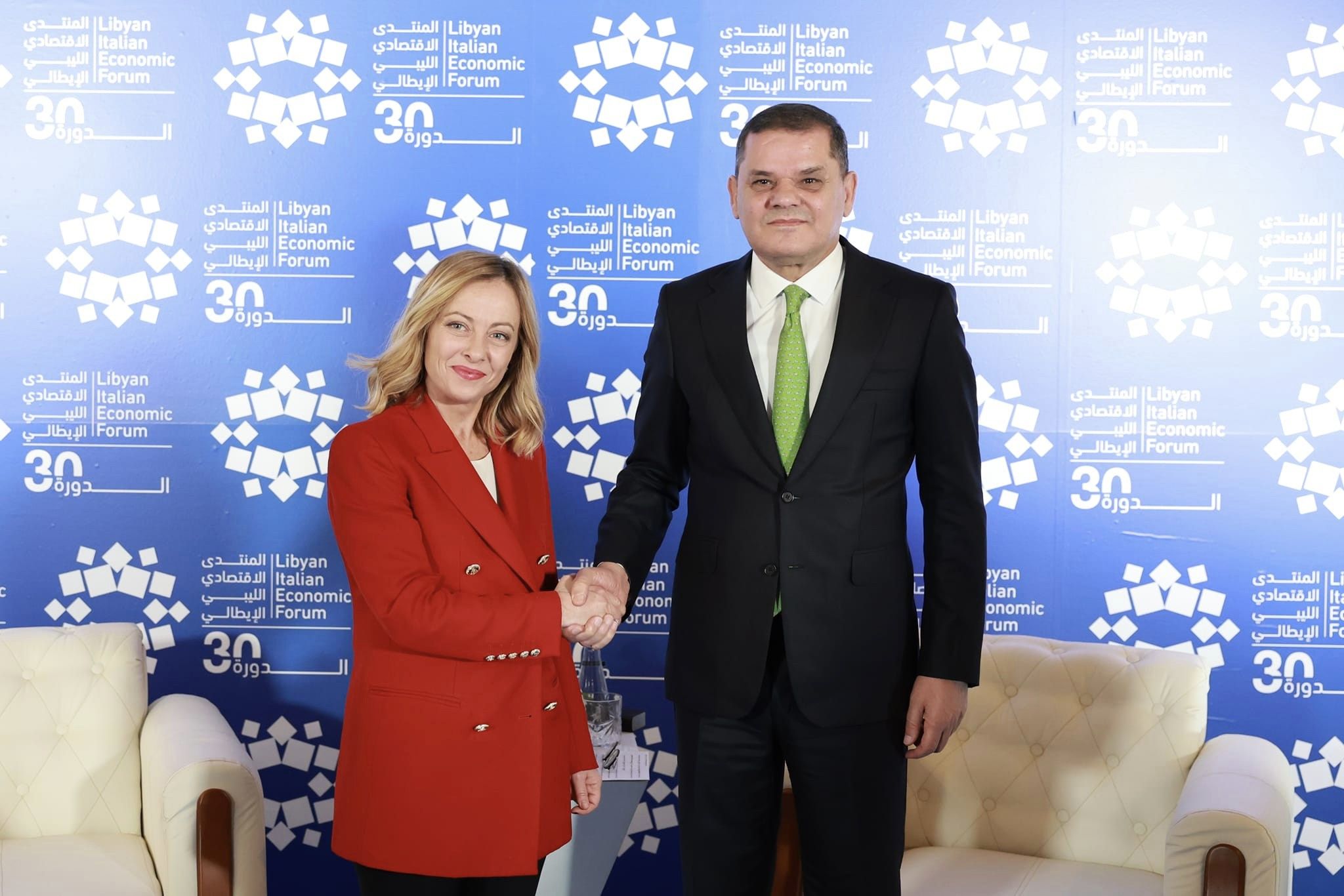 Aldabaiba and Italian PM Meloni inaugurate 30th Libyan Italian Economic Forum
