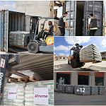 Libya’s Tika Construction Chemicals company exports another shipment of its Xtreme porcelain tile adhesive and grouting materials to Grenada