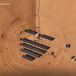 Solar-powered single pivot agricultural irrigation circles launched in southern Libya